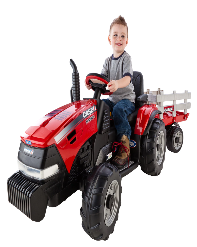 Load image into Gallery viewer, Case IH Magnum Tractor and Trailer 12-Volt Battery-Powered Ride-On - Brand New Model

