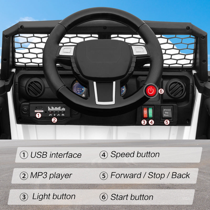 Load image into Gallery viewer, 12V Kids Ride-On Truck with Remote Control, Power Wheels, and LED Lights
