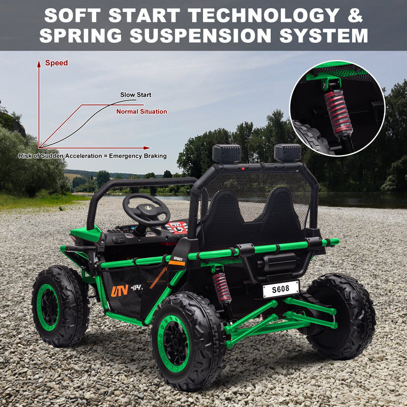 Load image into Gallery viewer, 24V Kids 2-Seater Electric Ride-On UTV Truck with 4WD and 320W Motor, Remote Control

