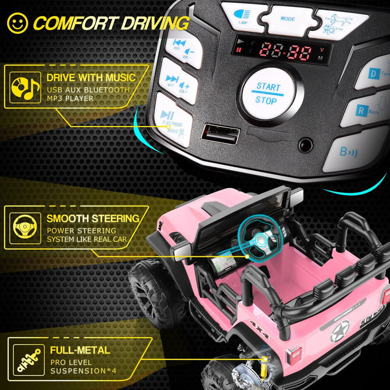 Load image into Gallery viewer, Electric 2 Seater Kids Ride On Truck with Remote Control and Powerful 200W Motors - 3 Speed Options and Long-Lasting Battery
