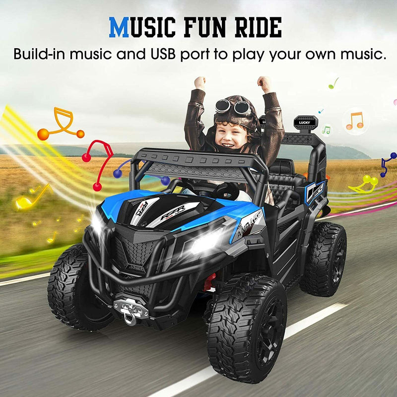 Load image into Gallery viewer, 12V 35W Engine Children Boys Ride On UTV Vehicle, Wireless Control, Spring Suspension
