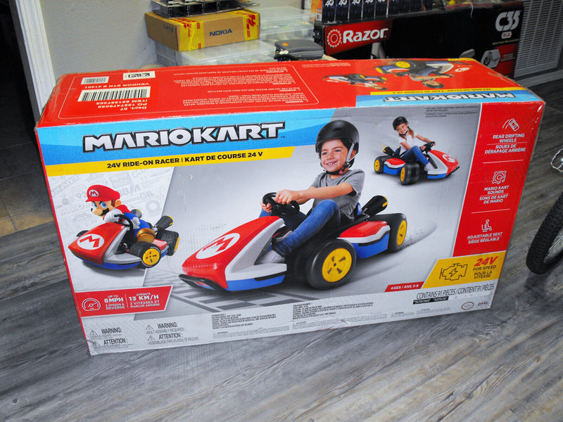 Load image into Gallery viewer, Nintendo Super Mario Kart 24 Volt 3-Speed Drifting Ride-on 8 MPH Read Descripti- -&gt; Nintendo Super Mario Kart 24V Three-Speed Drift Ride-on 8 MPH Explore Details
