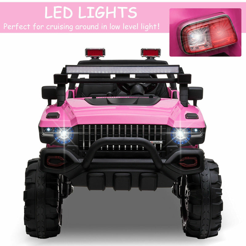 Load image into Gallery viewer, 2-Seater Pink SUV Truck Ride On Car with Parental Remote Control - 12V Battery Powered
