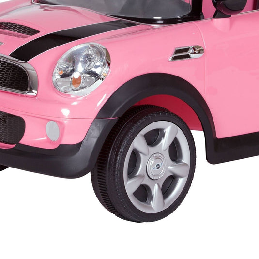 Rev Up the Fun with the Pink 6V Mini Cooper Ride-On