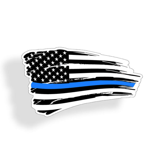 Back The Blue American Flag