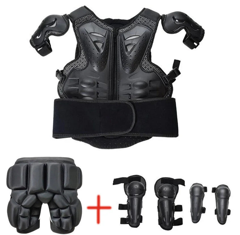 Load image into Gallery viewer, Kids Motocross Body Armor Back Protector Ride-On Horse Toy for Ages 4-15 Years
