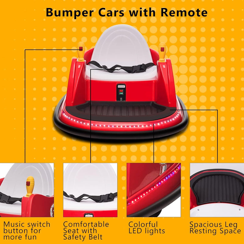 Load image into Gallery viewer, 6V Electric Ride-On Bumper Car with Remote Control for Kids and Toddlers
