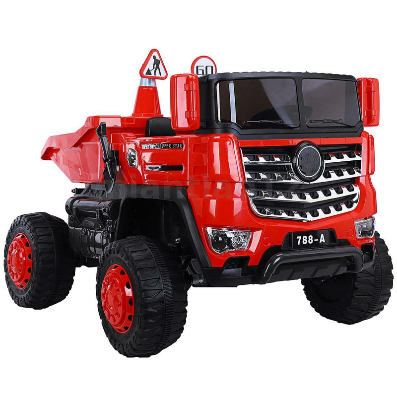 Load image into Gallery viewer, 12V Electric Construction Toy - Dump Truck with Moving Bed and Shovel
