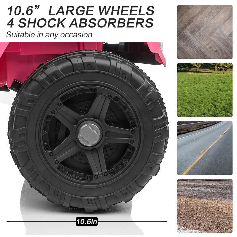 Load image into Gallery viewer, 12V Kids Ride-On Truck with Remote Control, Power Wheels, and LED Lights
