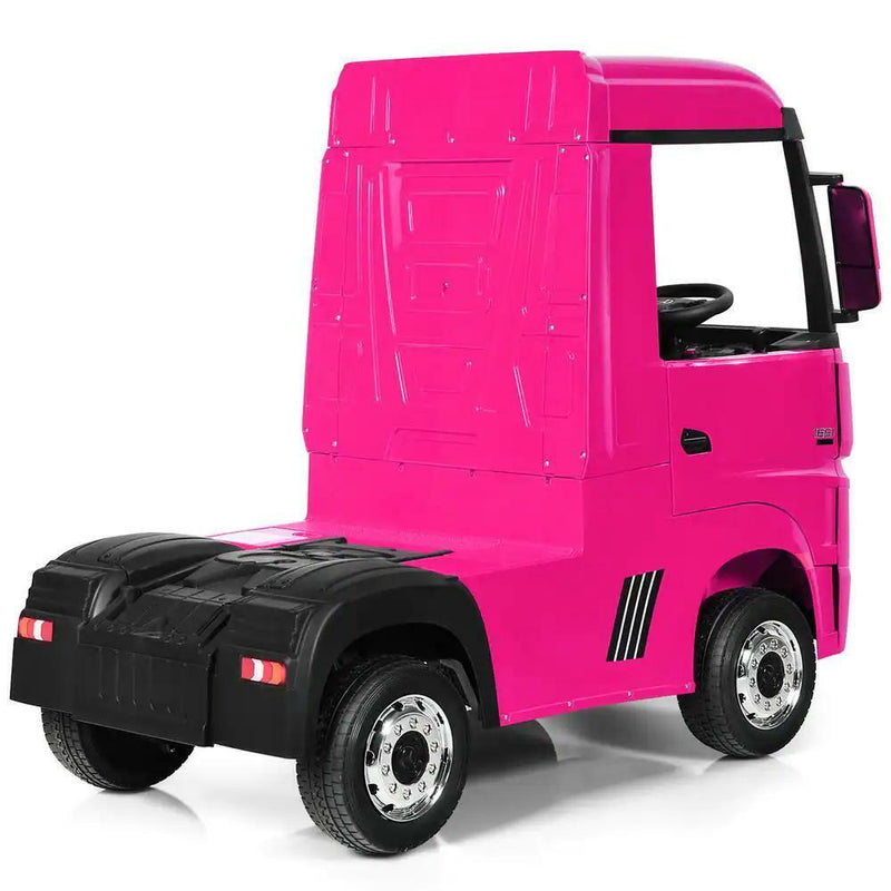 Load image into Gallery viewer, Electric Kids Toy Mercedes Benz Actros Remote Control Pink Ride-on Car 12V
