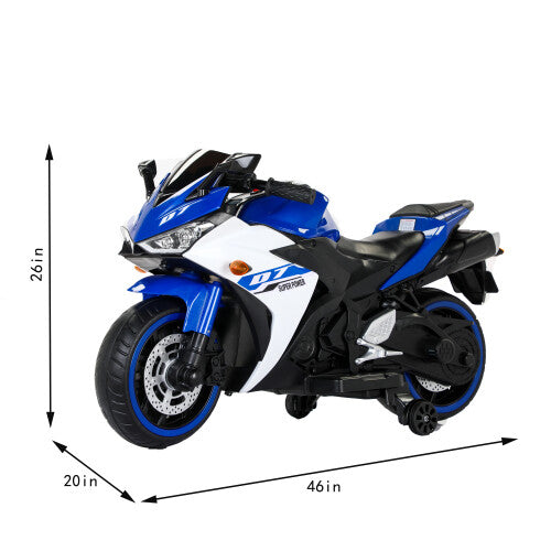 Load image into Gallery viewer, 12V Electric Kids Ride-On Dirt Bike with Training Wheels for Children
