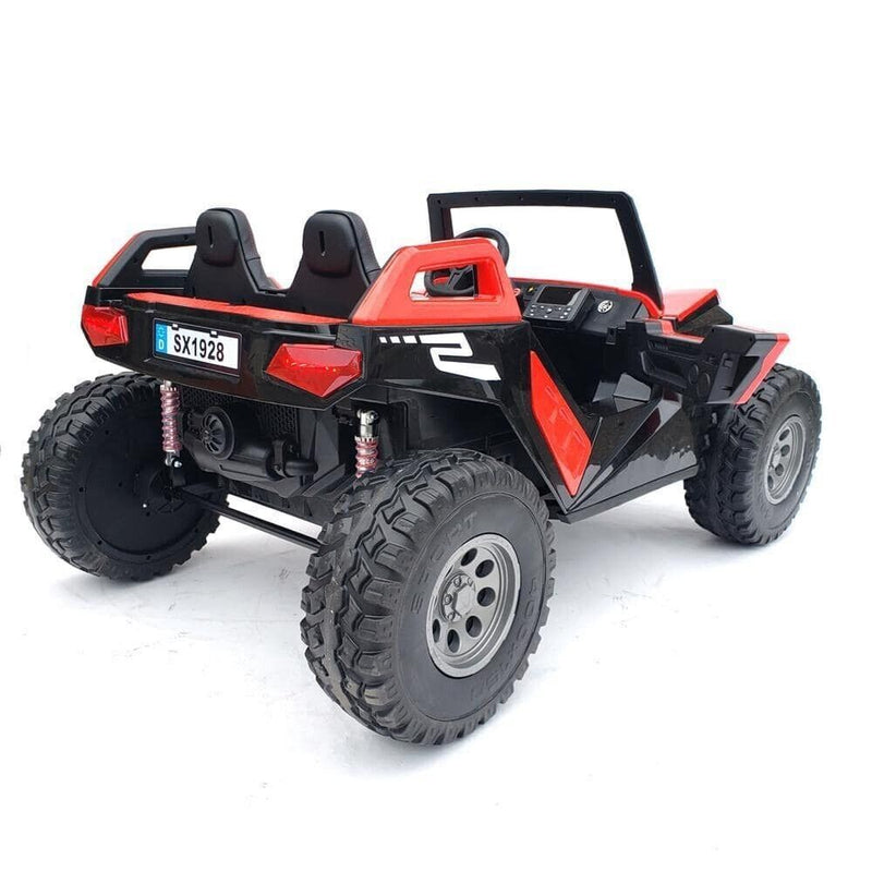 Load image into Gallery viewer, Red 24V Kids Ride-On Car 4×4 UTV Buggy with Remote Control and Bluetooth Connectivity
