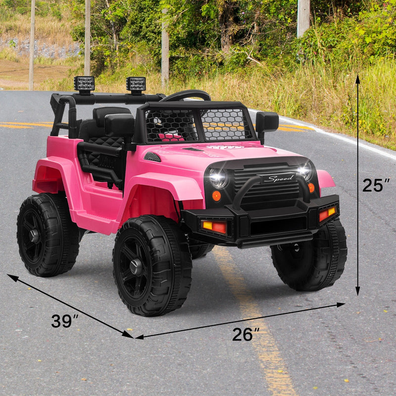 Load image into Gallery viewer, 12V Kids Ride-On Truck with Remote Control, Power Wheels, and LED Lights
