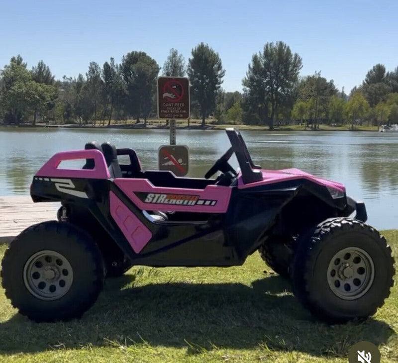 Load image into Gallery viewer, 24V Touchscreen Clash Ride On Pink Buggy UTV - Can Am Style - All Terrain Power Wheels
