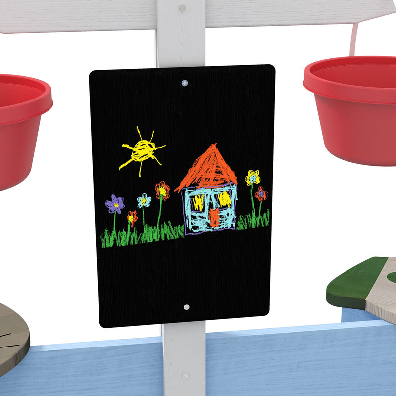 Load image into Gallery viewer, Wooden Sandbox for Ages 3-7, 85&quot;x85&quot;x25&quot;, Blue
