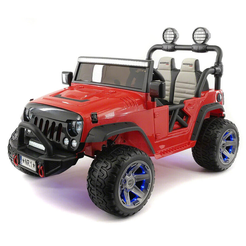 Load image into Gallery viewer, 12V CHILDREN&#39;S RIDE-ON JEEP TRUCK CAR, DUAL POWERFUL MOTORS, TWO SEAT CAPACITY, HIGH-GRIP TYRES, LED LIGHTS &amp; REMOTE CONTROL
