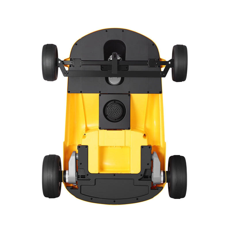 Load image into Gallery viewer, Yellow 12V Battery-Powered Kids Electric Ride-On Go-Kart with 3 Speeds, Music, and Remote Control
