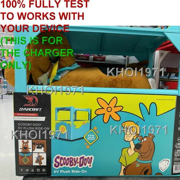 Load image into Gallery viewer, 6V AC Wall Charger Adapter for Scooby-Doo Deluxe Ride-On Battery Model 8805-45
