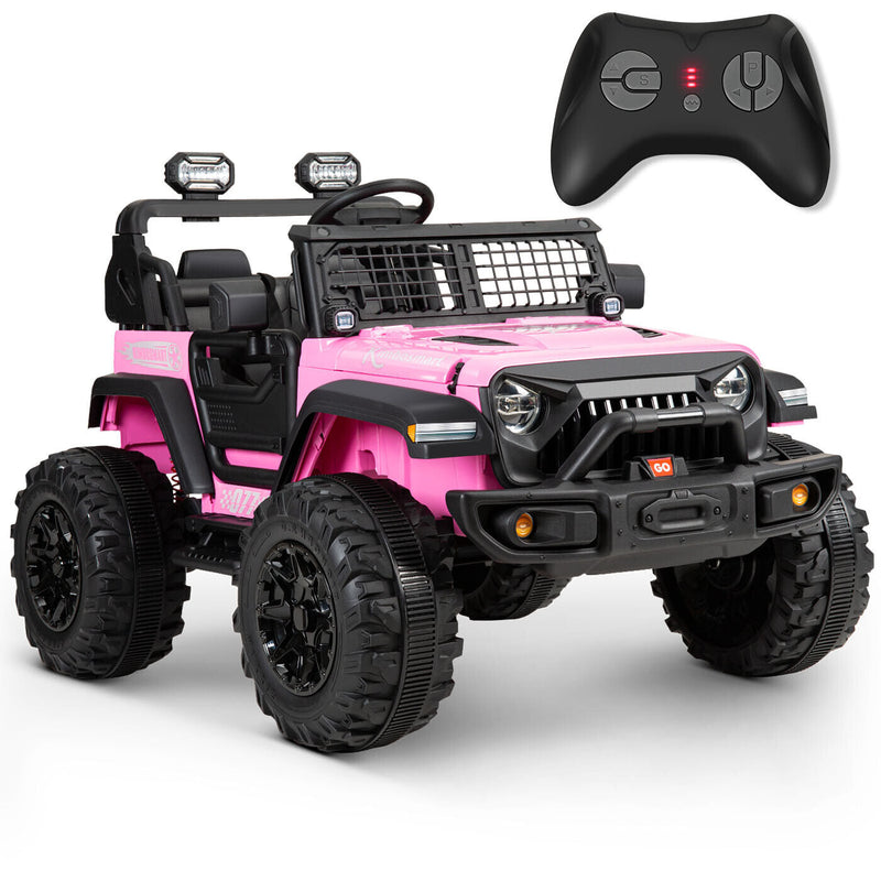 Load image into Gallery viewer, Kimbosmart 24V Electric Battery-Powered Children&#39;s Ride-On Vehicle Truck Featuring LED Lights, MP3 Player, and Bluetooth Connectivity
