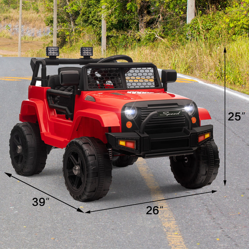 Load image into Gallery viewer, 12V Battery-Powered Kids Ride-On Off-Road Truck Toy with Parent Remote Control

