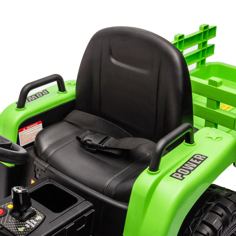 Load image into Gallery viewer, 24V Battery-Powered Electric Ride-On Tractor with Trailer Toy
