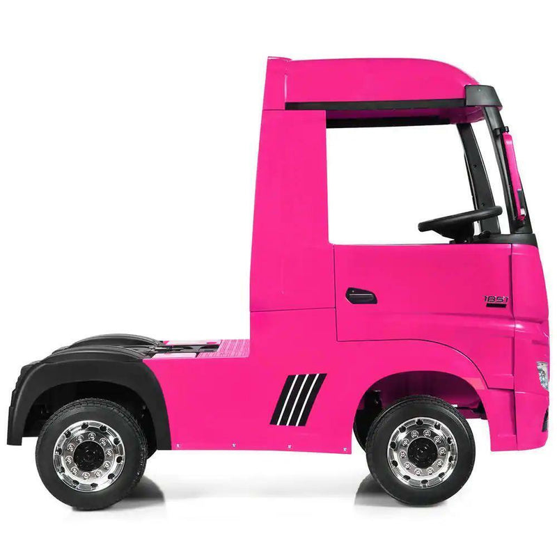 Load image into Gallery viewer, Electric Kids Toy Mercedes Benz Actros Remote Control Pink Ride-on Car 12V
