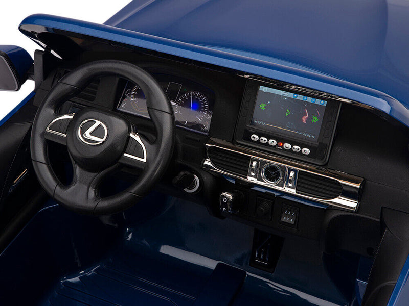 Load image into Gallery viewer, Blue 24V Power Lexus 570 Kids Electric Ride-on SUV with 4x4 Capability and EVA Rubber Tires
