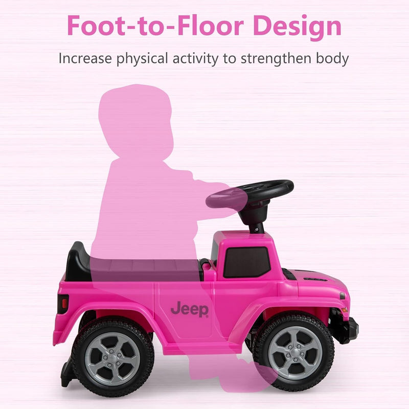 Load image into Gallery viewer, Licensed Jeep Foot-to-Floor Toddler Ride-On Push Car with Engine Sound
