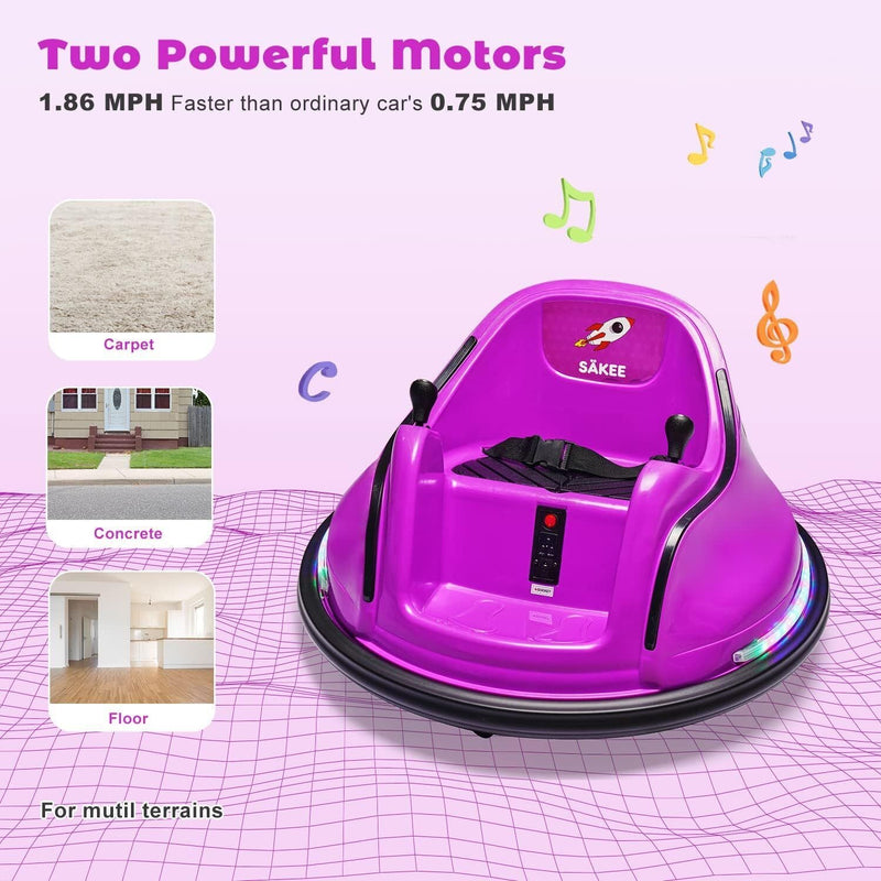 Load image into Gallery viewer, Electric Bumper Car Ride-On Toy for Kids 1.5-6 Years Old - 66lbs Weight Capacity
