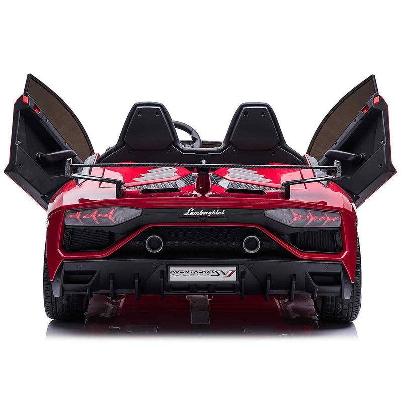 Load image into Gallery viewer, 24V 2 SEATS AUTHENTIC LAMBORGHINI AVENTADOR SVJ KIDS RIDE-ON SPORTS VEHICLE WITH LIGHTS AND REMOTE CONTROL
