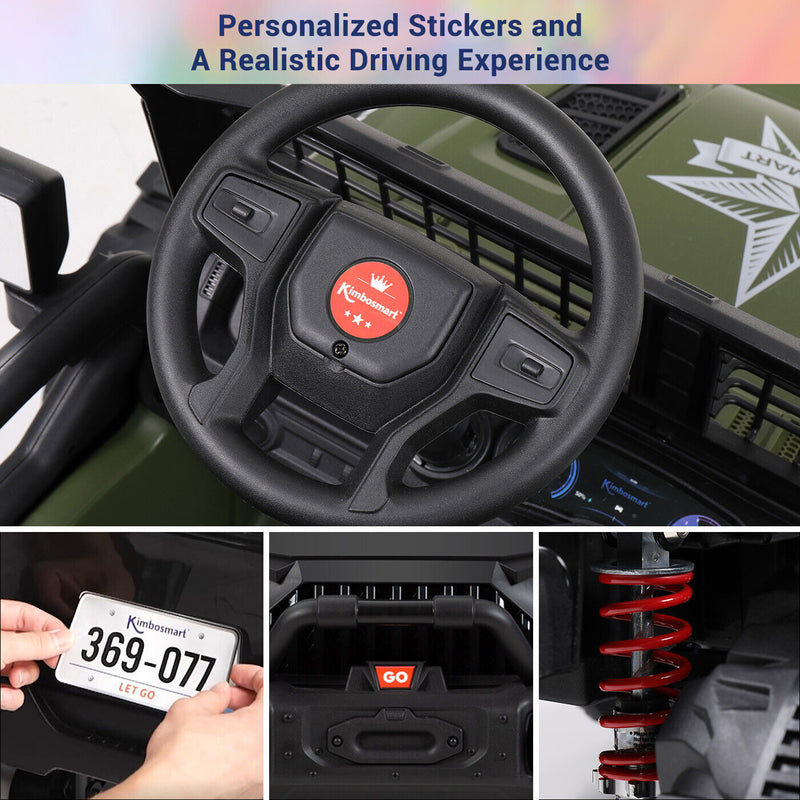 Load image into Gallery viewer, Kimbosmart 24V Electric Children&#39;s Ride On Truck Car Toy Battery Powered with 3 Speeds and Remote Control
