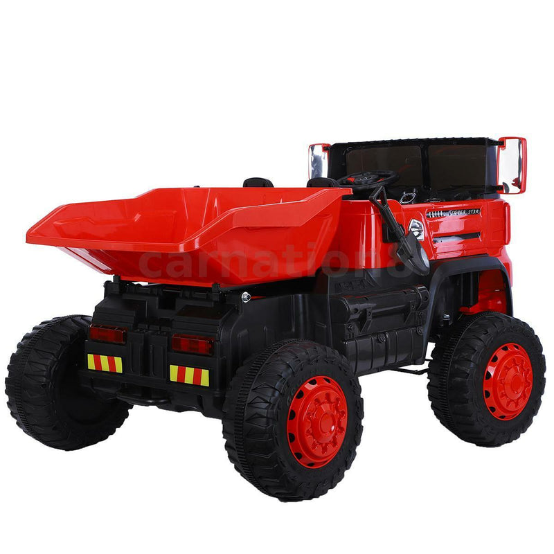 Load image into Gallery viewer, 12V Four-wheel Drive Construction Truck 2.4G Remote Control/App Control Children&#39;s Electric Ride On Vehicle
