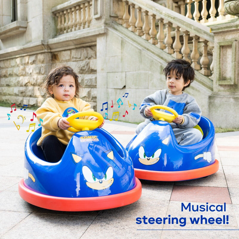 Load image into Gallery viewer, Rev up the Fun with Sonic&#39;s Electric Bumper Car: 2 Speeds and 360-Degree Turns for Kids!
