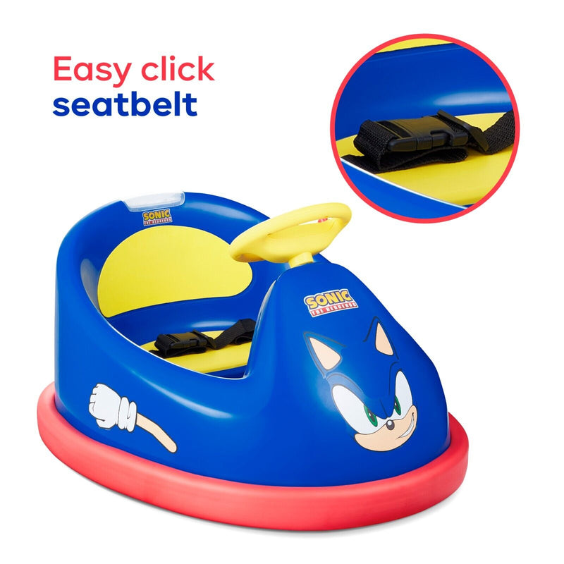 Load image into Gallery viewer, Rev up the Fun with Sonic&#39;s Electric Bumper Car: 2 Speeds and 360-Degree Turns for Kids!
