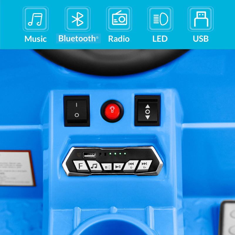 Load image into Gallery viewer, Kidzone 6V Garbage Truck Ride On Toy with LED Lights and Recycling Accessories
