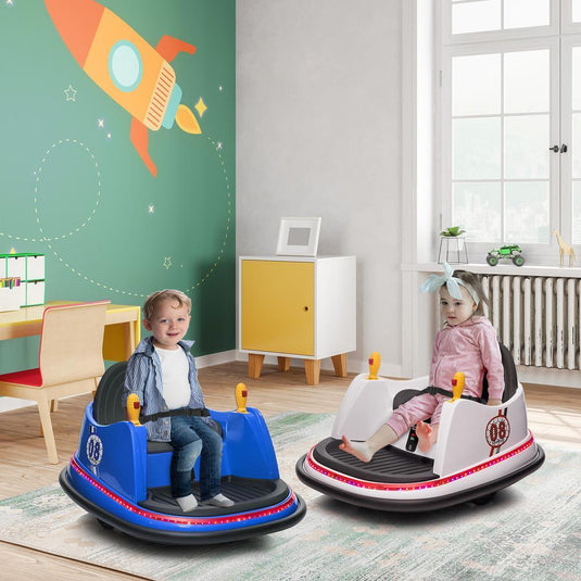 360° Spinning Electric Bumper Car for Kids with Remote Control and MP3 Player
