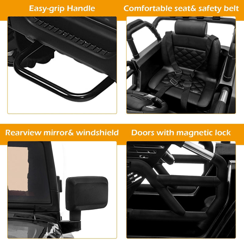 Load image into Gallery viewer, 12V Electric Ride-On Jeep Truck for Kids with Remote Control and 3 Speed Settings
