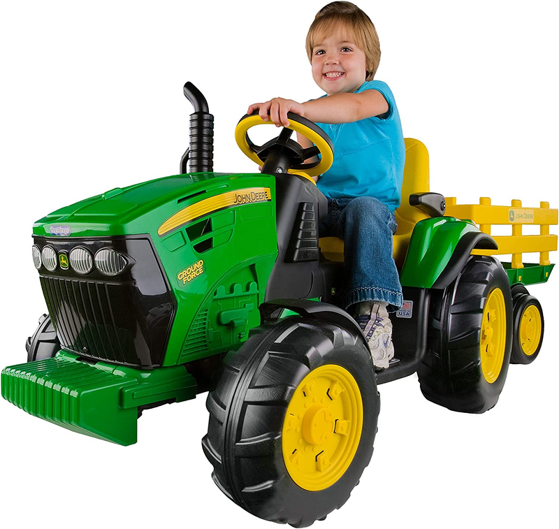 Load image into Gallery viewer, John Deere Ground Force Tractor and Trailer Set
