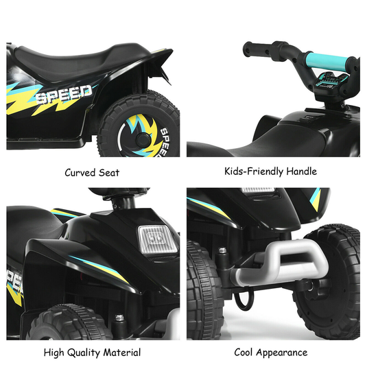 ATV Eléctrica para Niños Pequeños de 6V con Reversa - Regalo Ideal para Niños