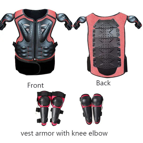 Load image into Gallery viewer, Kids Motocross Body Armor Back Protector Ride-On Horse Toy for Ages 4-15 Years
