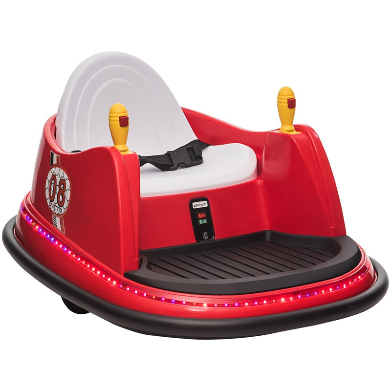 Load image into Gallery viewer, 6V Electric Kids Ride-On Bumper Car with 360° Spin and Remote Control - Red Toddler Toy
