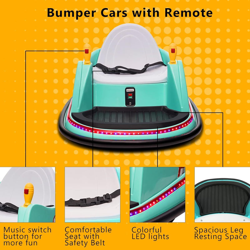 Load image into Gallery viewer, 6V Electric Ride-On Bumper Car with Remote Control for Kids and Toddlers
