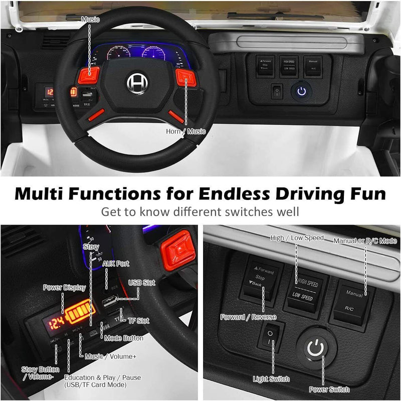 Load image into Gallery viewer, Off-Road Adventure 12V Ride-On Truck with Remote Control and Slow Start Feature
