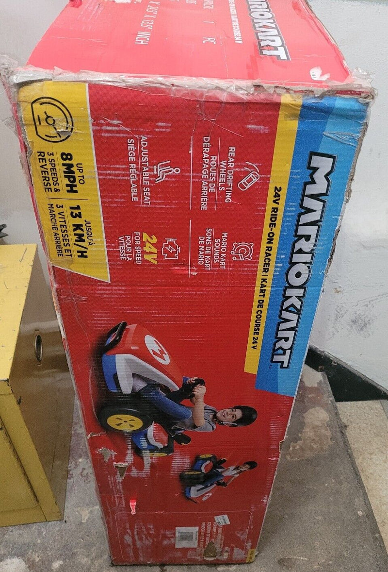 Load image into Gallery viewer, Nintendo Super Mario Kart 24V Battery Powered 3 Speed Ride-On Racer with a Top Speed of 8 MPH
