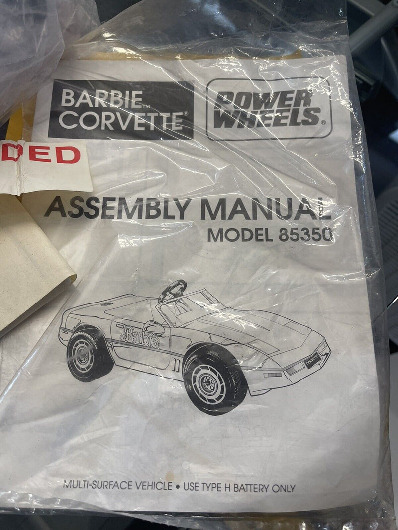 Load image into Gallery viewer, 1988 BARBIE CORVETTE Classic Edition ~ Ride-On Toy Car #85350
