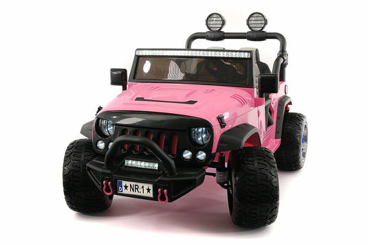 12V CHILD'S Girls RIDE ON TRUCK SUV JEEP 2 High-Powered Engines W/ Remote Control- Pink