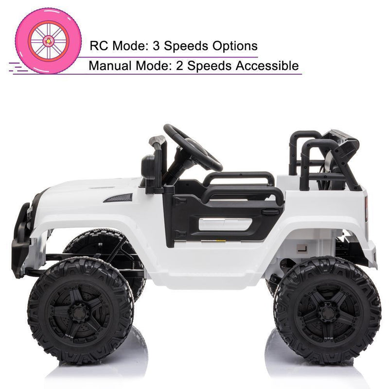 Load image into Gallery viewer, 3-Speed Remote Control Ride-On Car Truck with Light and Music for Kids - Perfect Gift for Boys and Girls
