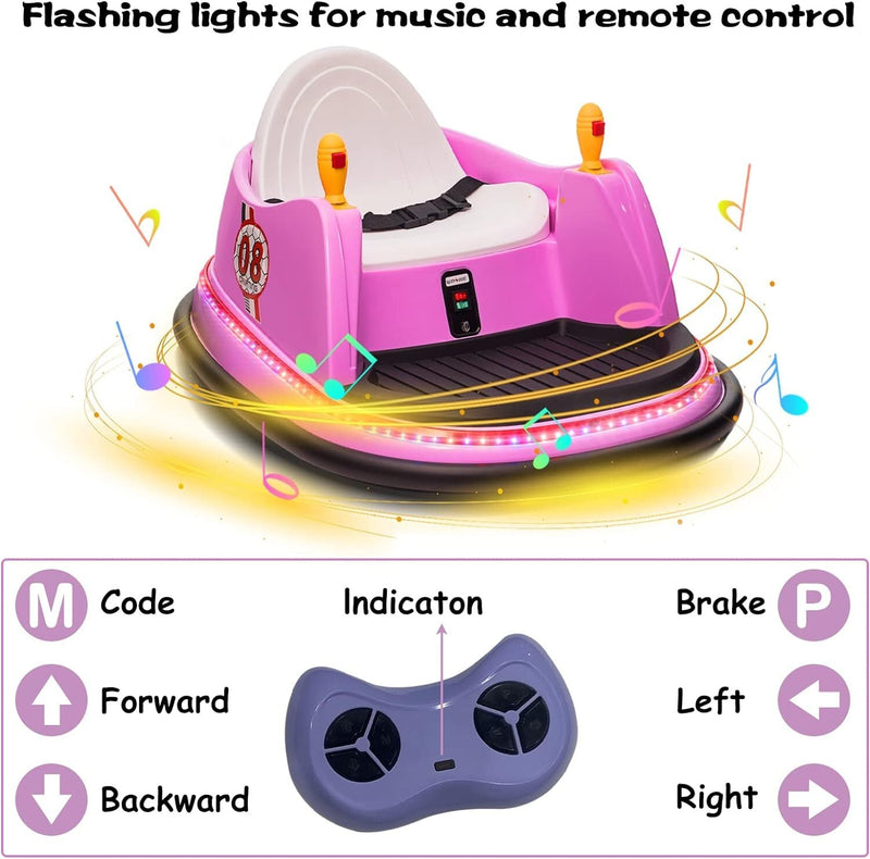 Load image into Gallery viewer, 6V Electric Ride-On Bumper Car with Remote Control for Kids and Toddlers
