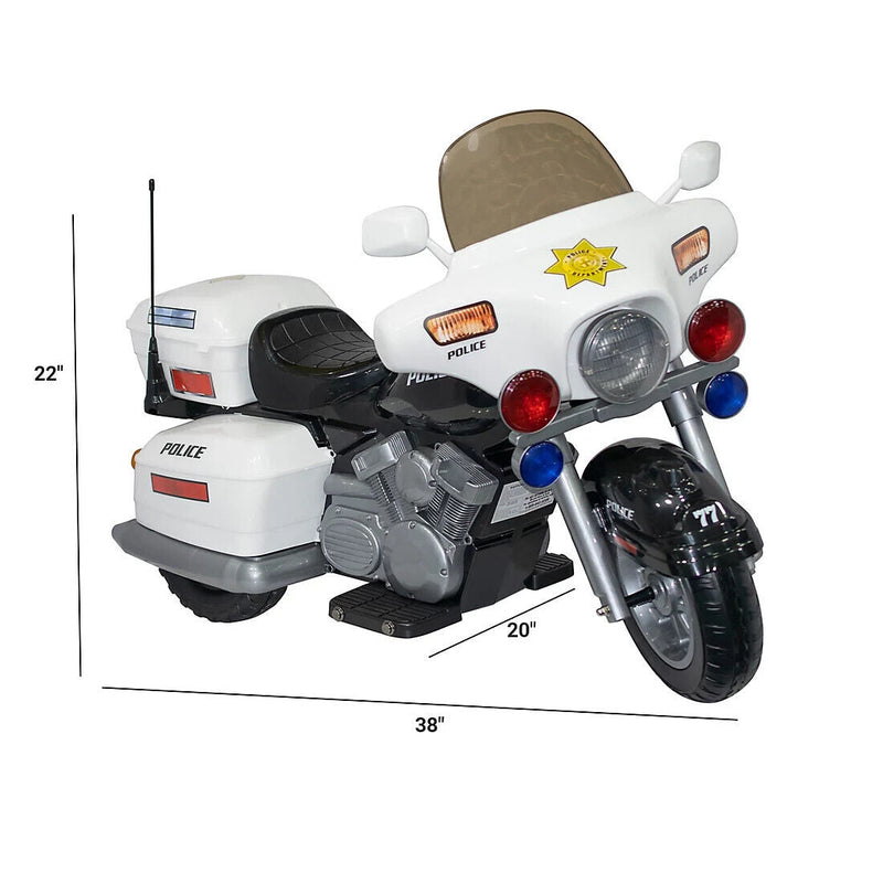 Load image into Gallery viewer, Kids Electric Police Motorbike Ride-On Toy for Boys and Girls - 12v Motorized Motorcycle Car
