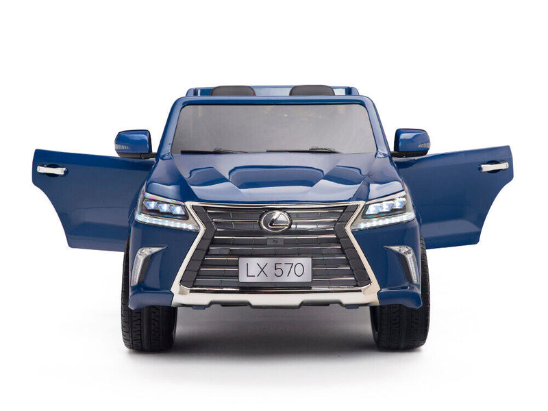 Load image into Gallery viewer, Blue 24V Power Lexus 570 Kids Electric Ride-on SUV with 4x4 Capability and EVA Rubber Tires
